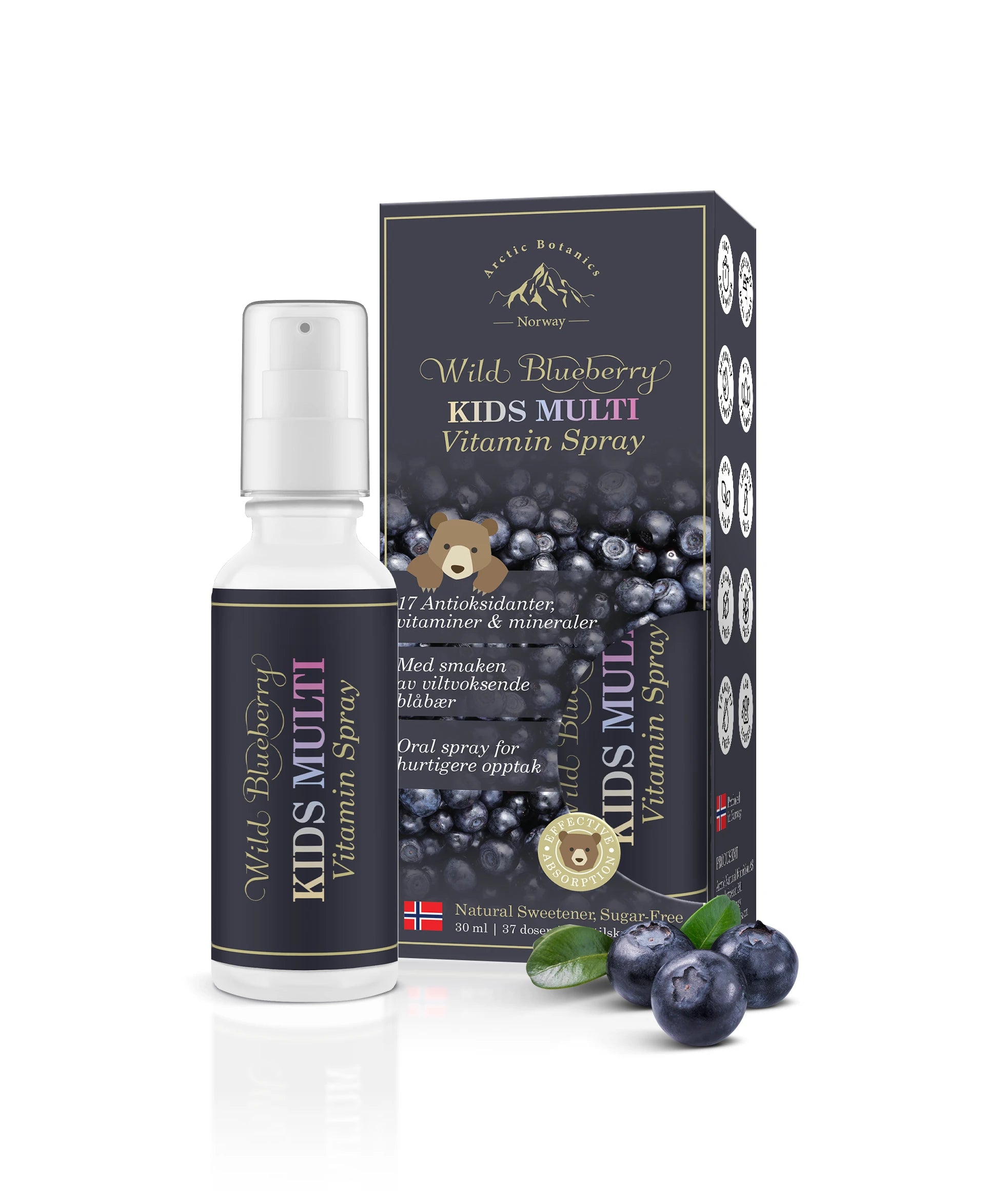 KIDS MULTI SPRAY BLUEBERRY FLAVOUR