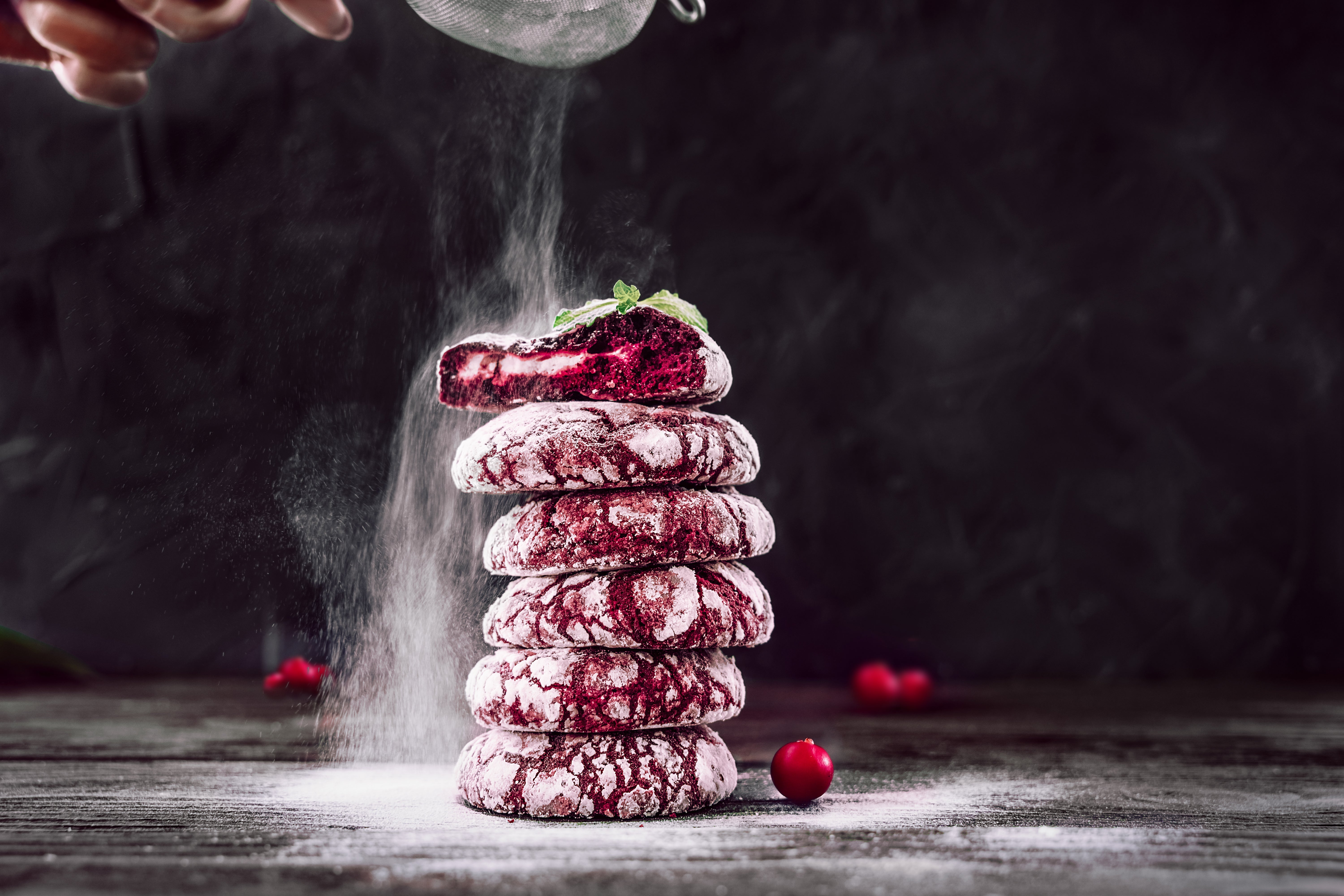 Julecookies med hvit sjokolade og tyttebærpulver - My Store