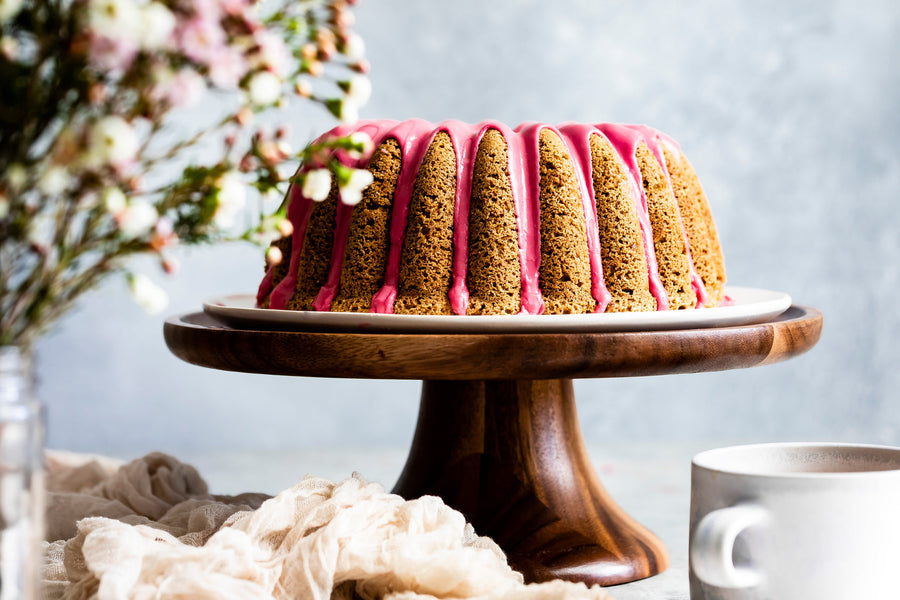Spice Cake with Berry Frosting
