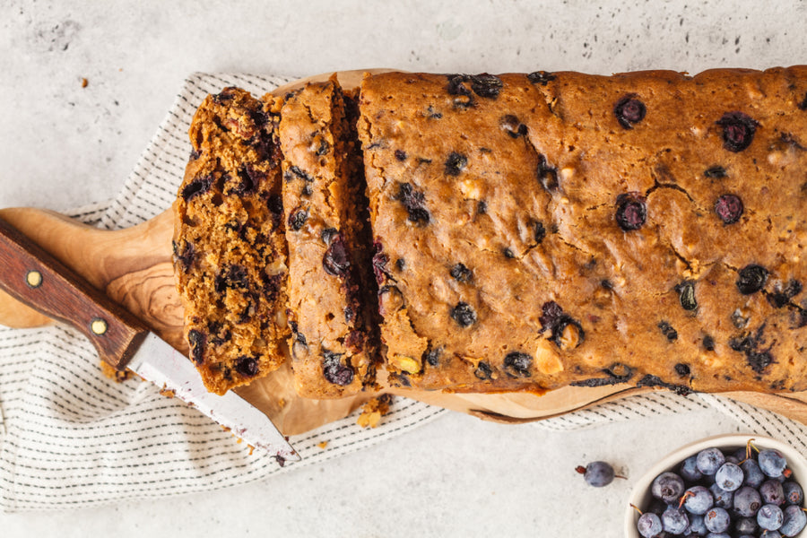 Healthy blueberry bread