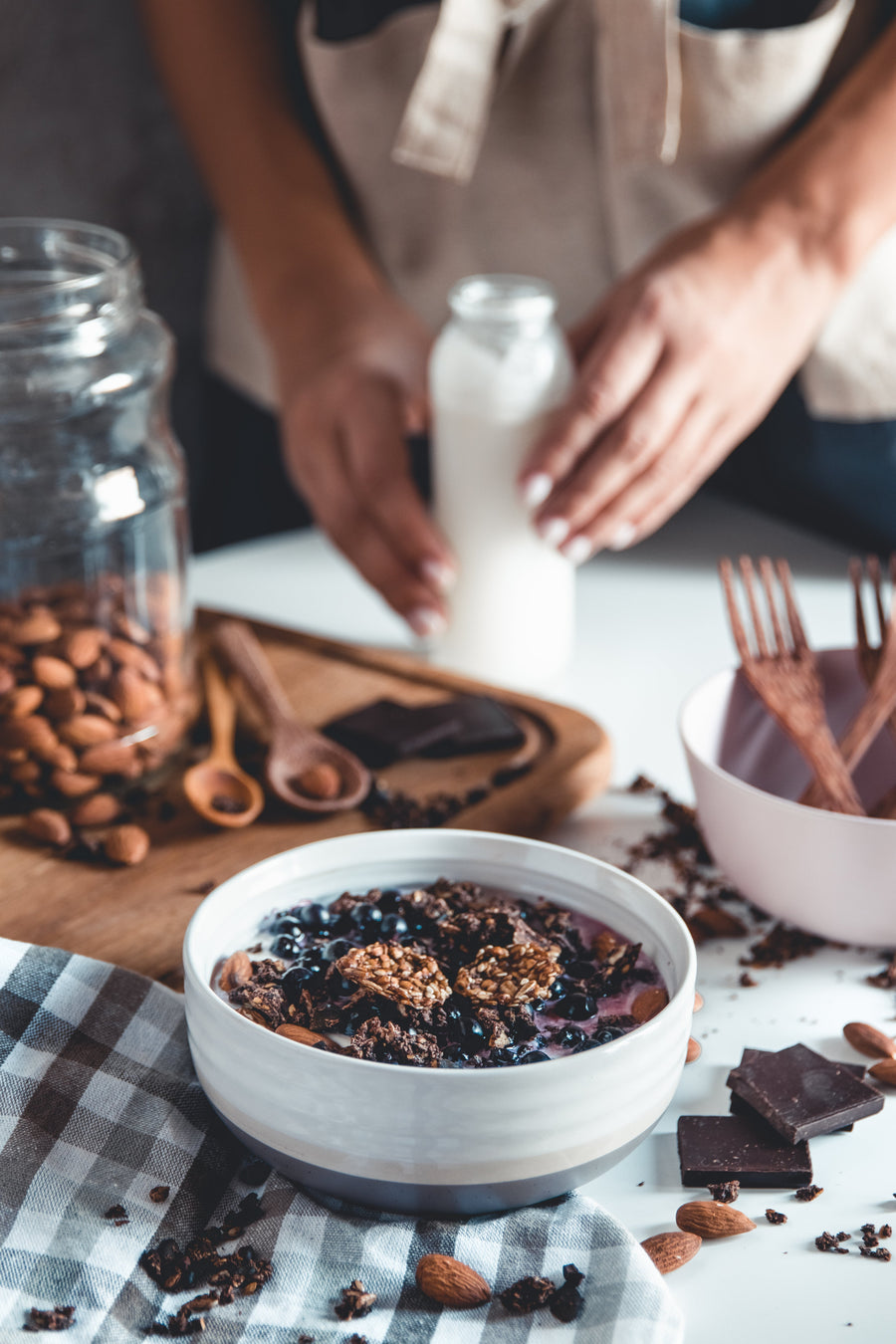 Granola with dried berries
